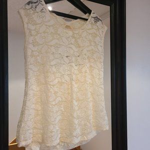 Keyhole Back Lace top